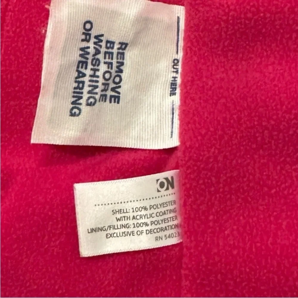 Old Navy Girls Size Medium Pink Zip Up Puffer Vest Pockets
